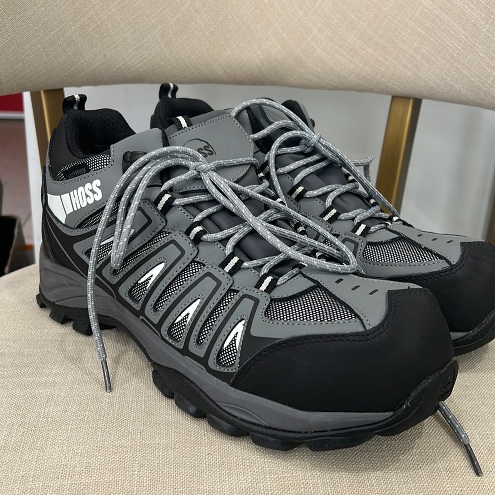 Hoss Trail Hiker Gray Boots Size 11.5 D